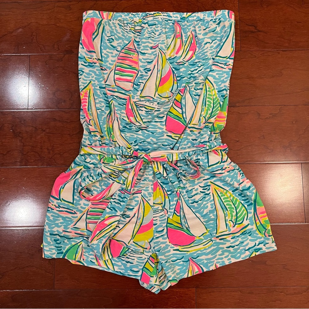 Lilly Pulitzer Romper You Gotta Regatta